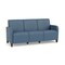 Lesro Siena Lounge Reception 3 Seat Tandem Seating No Center Arms, Walnut, MD Titan Upholstery SN3101 - alternate 1